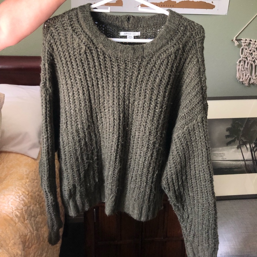 Green American Eagle Sweater